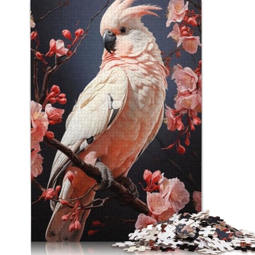 Puzzle für Erwachsene 1000 Teile Kakadu-Papagei Puzzles für Erwachsene Puzzle für Teenager Puzzlespiel Spielzeug Geschenk 1000 Teile (38 x 26 cm) von TBDUEPS