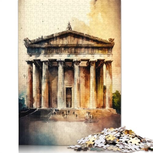 Puzzle für Erwachsene und Jugendliche, Der Parthenon Nashville, Holzpuzzle für Erwachsene, Teenager-Geschenk, 1000 Teile (75 x 50 cm) von TBDUEPS