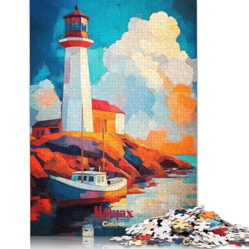 Puzzle für Erwachsene und Jugendliche, Halifax-Kunstposter, Holzpuzzle für Erwachsene, Teenager-Geschenk, 1500 Teile (85 x 57 cm) von TBDUEPS