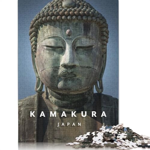 Puzzle für Erwachsene und Jugendliche, Kamakura-Buddha, Holzpuzzle, Puzzle für Erwachsene, ab 14 Jahren, 1500 Teile (85 x 57 cm) von TBDUEPS