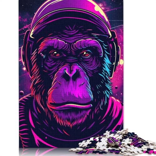 Puzzle für Erwachsene und Jugendliche, Musik-Affen-Puzzles für Erwachsene und Teenager, Familienspiel, 1000 Teile (75 x 50 cm) von TBDUEPS