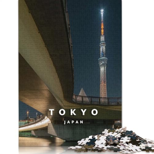 Puzzle für Erwachsene und Jugendliche, Skytree Tower, Holzpuzzle für Erwachsene, Teenager-Geschenk, 1000 Teile (75 x 50 cm) von TBDUEPS