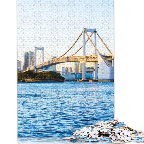 Puzzle für Erwachsene und Jugendliche, Tokio, Japan, Holzpuzzle für Erwachsene, Teenager-Geschenk, 1000 Teile (75 x 50 cm) von TBDUEPS