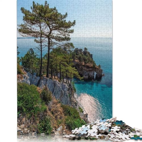 Puzzle für Erwachsene und Jugendliche, Virgin Island-Poster, Holzpuzzle für Erwachsene, Teenager-Geschenk, 520 Teile (52 x 38 cm) von TBDUEPS