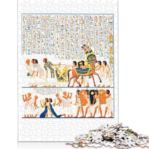 Puzzle für Erwachsene und Jugendliche, Wand eines Grabes, Poster, Holzpuzzles für Erwachsene, Teenager-Geschenk, 1000 Teile (75 x 50 cm) von TBDUEPS