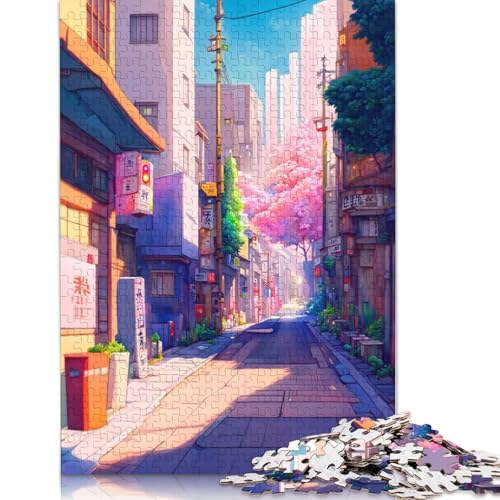 Puzzle für Erwachsene und Jugendliche, versteckte Straßen der Stadt, Holzpuzzle, Erwachsene ab 14 Jahren, 520 Teile (52 x 38 cm) von TBDUEPS