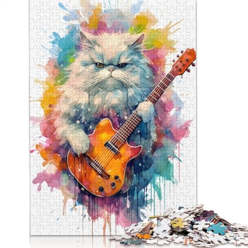 Puzzle mit 1000 Teilen, süße Perserkatze, Lernspiel, Spielzeug, Familiendekoration, Erwachsene, herausfordernd, 1000 Teile (38 x 26 cm) von TBDUEPS
