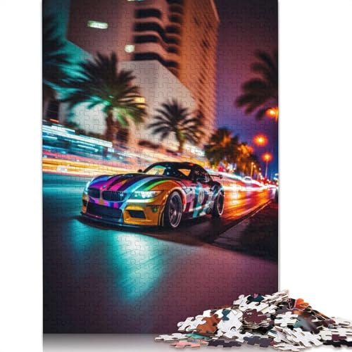 Racing BMW Puzzle 1000-teilige Schwer Puzzle Spielzeug Lernspiel Impossible Herausforderung Spielzeug Für Erwachsene Und Kinder Ab 14 Jahren 1000pcs (75x50cm) von TBDUEPS