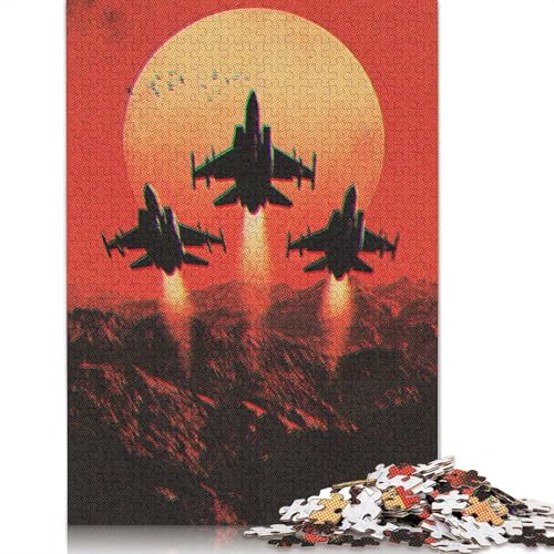 Retro Military Puzzle 1000-teilige Schwer Puzzle Spielzeug Pädagogisches Spiel Impossible Herausforderung Spielzeug Für Erwachsene Und Kinder Ab 14 Jahren 1000pcs (75x50cm) von TBDUEPS