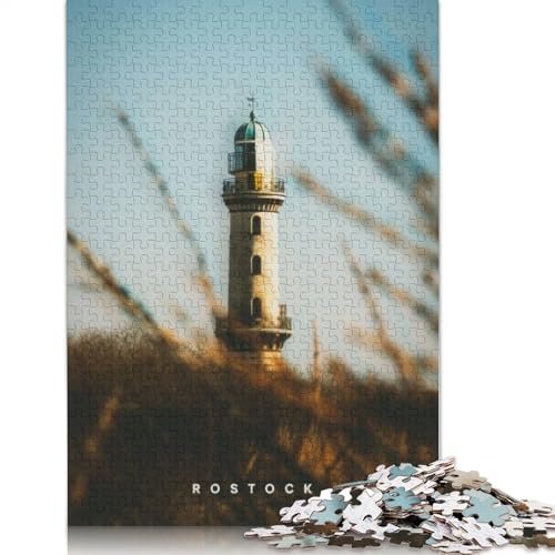 Rostock Puzzles 1000 Teile Holzpuzzles Puzzle für Erwachsene und Jugendliche für Erwachsene und Jugendliche ab 12 Jahren 1000 Teile (75 x 50 cm) von TBDUEPS