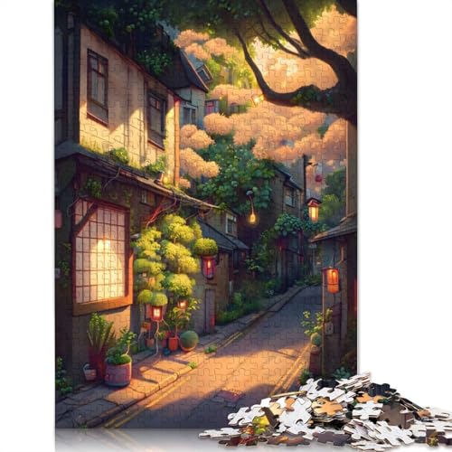 Shady Street Puzzle für Erwachsene und Jugendliche, 1000 Teile, Puzzle für Erwachsene, Puzzles, Heimdekoration, Puzzlespielzeug, 1000 Teile (75 x 50 cm) von TBDUEPS