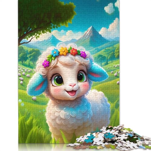 Sheep Puzzles 1000 Teile Schwer Puzzle Spielzeug Lernspiel Impossible Herausforderung Spielzeug Für Erwachsene Und Kinder in Bewährter 1000pcs (75x50cm) von TBDUEPS