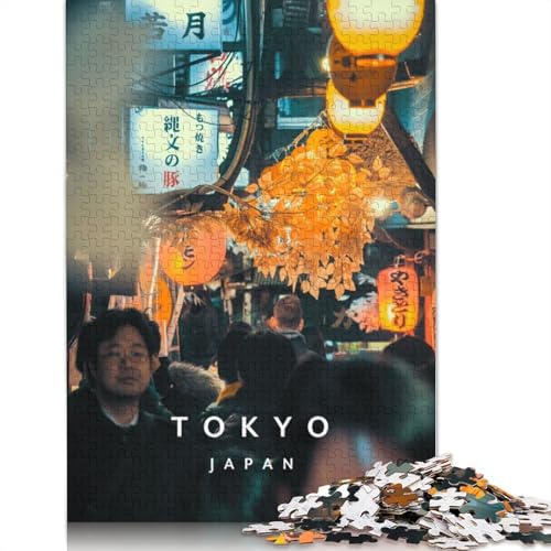 Shinjuku-Puzzle für Erwachsene und Jugendliche, 520 Teile, Puzzle für Erwachsene, Lernspiel, Herausforderungsspielzeug, 520 Teile (52 x 38 cm) von TBDUEPS