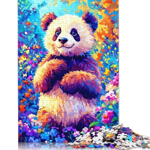 Smiling Panda Puzzle 1000-teilige Schwer Puzzle Spielzeug Lernspiel Impossible Herausforderungsspielzeug Für Erwachsene Und Kinder in Bewährter 1000pcs (75x50cm) von TBDUEPS