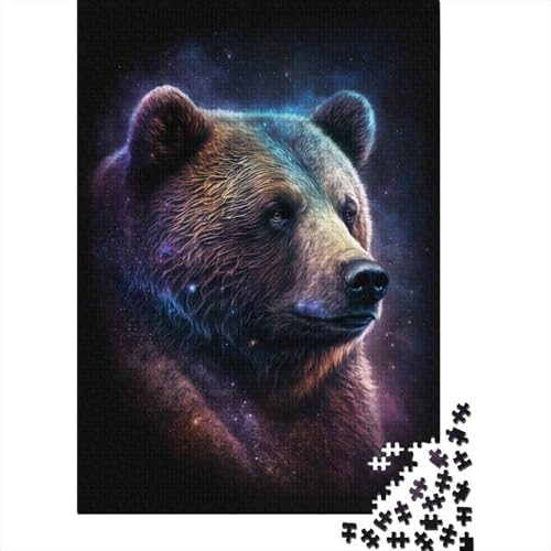 Space Art Braunbär-Puzzle, Familienspaß, 100% recycelter Karton, Puzzle für Kinder und Erwachsene ab 12 Jahren, 300 Teile (40 x 28 cm) von TBDUEPS