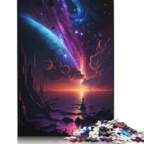 Space Beach Puzzle Premium, 100% recycelte Pappe, 100% recycelter Karton, Puzzle für Kinder und Erwachsene ab 12 Jahren, 1000 Teile (75 x 50 cm) von TBDUEPS
