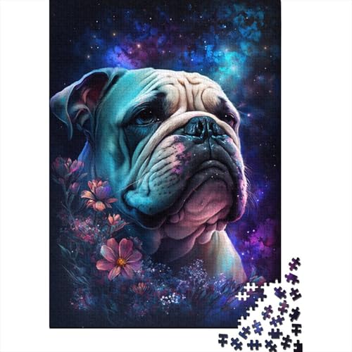 Space Bulldog Puzzle, Premium-Puzzle aus 100% recyceltem Kartonpapier, rechteckig, für Jungen oder Mädchen, 300 Teile (40 x 28 cm) von TBDUEPS