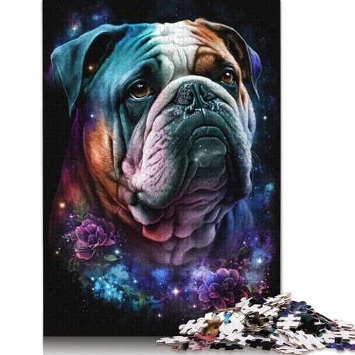Space Bulldog Puzzle Fun Premium-Puzzle aus Karton für Jungen oder Mädchen, 1000 Teile (75 x 50 cm) von TBDUEPS