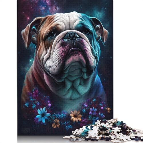 Space Bulldog Puzzle-Spielzeug, Lernspiel, Premium-Karton-Puzzle für Erwachsene und Kinder, 1000 Teile (75 x 50 cm) von TBDUEPS