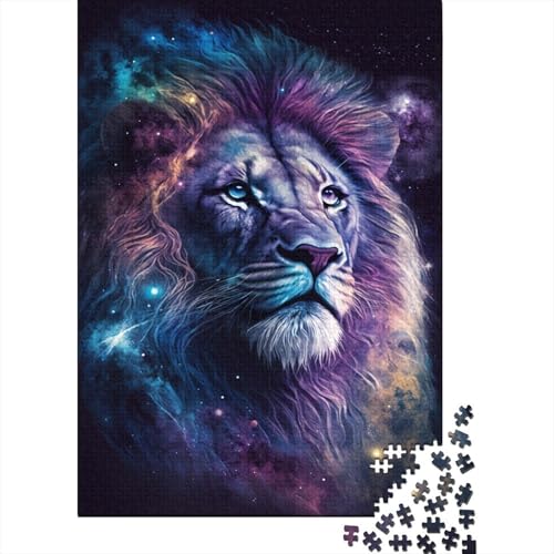 Space Lion Puzzle, Denksportaufgabe, Premium-Puzzle aus Karton für Kinder und Erwachsene ab 12 Jahren, 300 Teile (40 x 28 cm) von TBDUEPS
