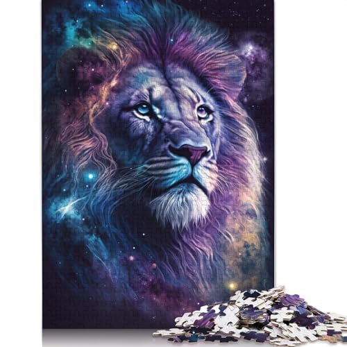 Space Lion Puzzle-Spielzeug, Lernspiel, Premium-Puzzle aus Karton für Erwachsene und Kinder, 1000 Teile (75 x 50 cm) von TBDUEPS