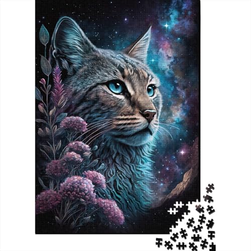 Space Lynx Puzzle, Denksportaufgabe, 100% recycelter Karton, Puzzle für Kinder und Erwachsene ab 12 Jahren, 300 Teile (40 x 28 cm) von TBDUEPS