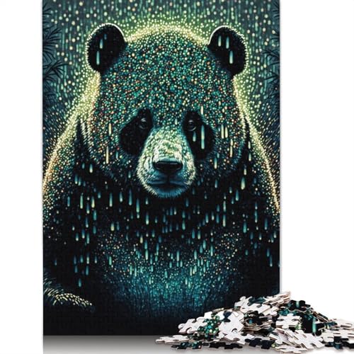 Splash Paint Panda Puzzle 1000 Teile Schwer Puzzle Spielzeug Lernspiel Impossible Herausforderungsspielzeug Für Erwachsene Und Kinder in Bewährter 1000pcs (75x50cm) von TBDUEPS