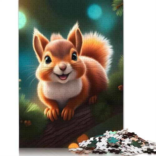 Squirrel Puzzle 1000 Teile Schwer Puzzle Spielzeug Lernspiel Impossible Herausforderungsspielzeug Für Erwachsene Und Kinder Ab 12 Jahren 1000pcs (75x50cm) von TBDUEPS