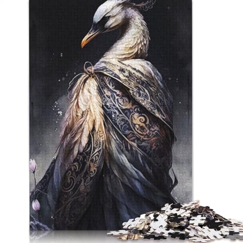 Swan Style Puzzle 1000-teilige Schwer Puzzle Spielzeug Pädagogisches Spiel Impossible Herausforderungsspielzeug Für Erwachsene Kinder 1000pcs (38x26cm) von TBDUEPS