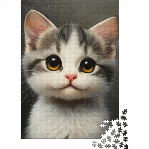 Tabby Puzzle Präzises ineinander greifendes rechteckiges Papierpuzzle für Jungen oder Mädchen, 70 x 50 cm/1000 Teile von TBDUEPS