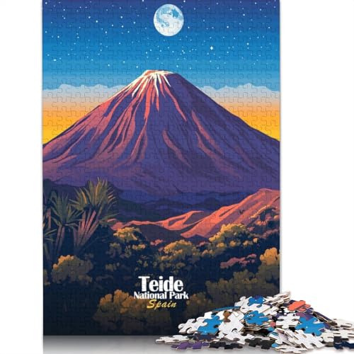 Teide-Nationalpark für Erwachsene, 1500 Teile. Schwieriges Holzpuzzle für Erwachsene und Jugendliche ab 12 Jahren. 1500 Teile (85 x 57 cm) von TBDUEPS