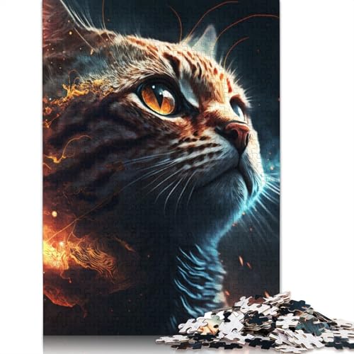 The Cats Puzzles 1000 Teile Schwer Puzzle Spielzeug Lernspiel Impossible Herausforderungsspielzeug Für Erwachsene Und Kinder in Bewährter 1000pcs (75x50cm) von TBDUEPS