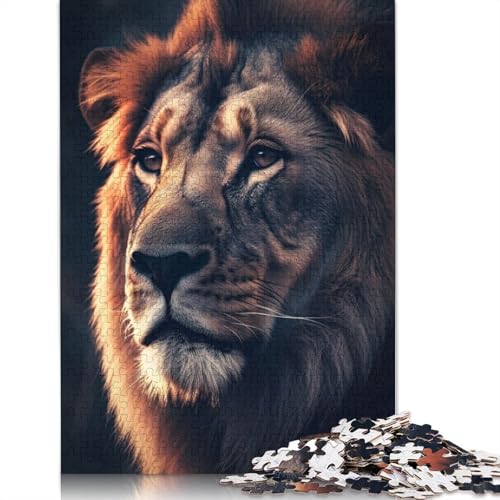 The Mighty King Puzzles 1000-teilige Schwer Puzzle Spielzeug Lernspiel Impossible Herausforderungsspielzeug Für Erwachsene Kinder 1000pcs (75x50cm) von TBDUEPS