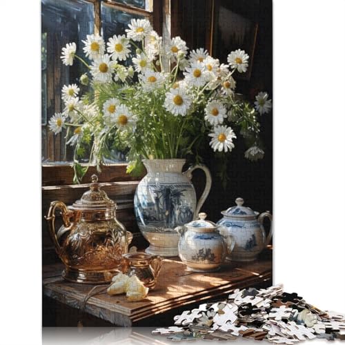Tierkunst-Blumen-Puzzle, 1000 Teile, für Erwachsene und Jugendliche ab 12 Jahren, 1000 Teile (75 x 50 cm) von TBDUEPS