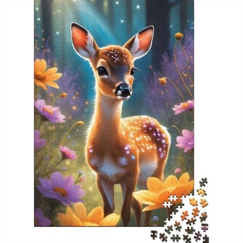 Tierkunst-Elch-Puzzles für Erwachsene, 1000 Teile, Puzzles für Erwachsene und Teenager ab 12 Jahren, 1000 Teile (38 x 26 cm) von TBDUEPS