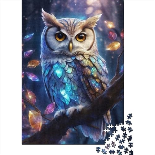 Tierkunst-Eulen-Puzzle für Erwachsene, 1000-teiliges Puzzle für Teenager ab 12 Jahren, 1000 Teile (38 x 26 cm) von TBDUEPS