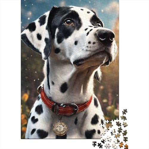 Tierkunst-Hund, 1000-teiliges Puzzle für Teenager, Geschenke, Holzpuzzle, Puzzle für Erwachsene, Lernspiele für Zuhause, DIY-Spielzeug, 1000 Teile (38 x 26 cm) von TBDUEPS