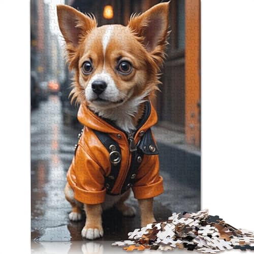 Tierkunst-Hundepuzzle für Erwachsene, 1000-teiliges Puzzle für Teenager ab 12 Jahren, 1000 Teile (75 x 50 cm) von TBDUEPS