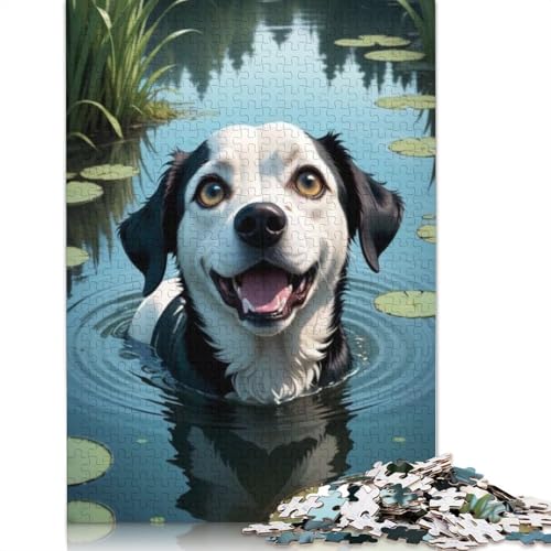 Tierkunst-Hundepuzzle für Erwachsene, 1000-teiliges Puzzle für Teenager ab 12 Jahren, 1000 Teile (75 x 50 cm) von TBDUEPS