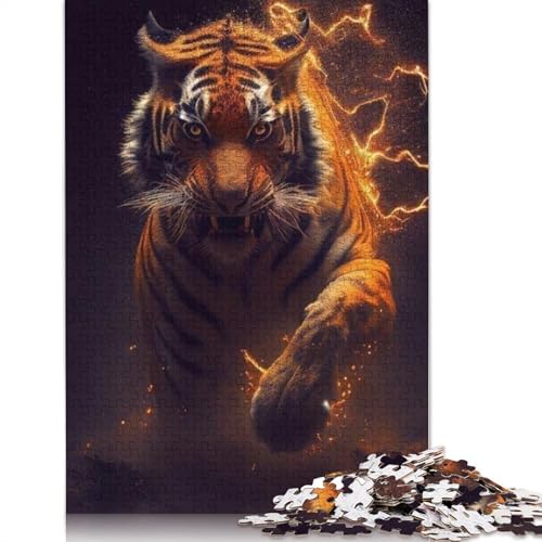 Tierkunst-Löwen-Puzzles für Erwachsene, 1000-teiliges Puzzle für Teenager, Lernspiel, Herausforderungsspielzeug, 1000 Stück (75 x 50 cm) von TBDUEPS