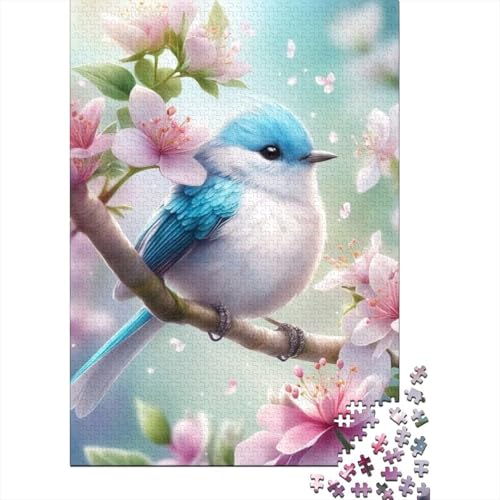 Tierkunst-Vogel, 1000 Teile, Holzpuzzle für Erwachsene, Puzzle, Lernspiel, Herausforderungsspielzeug, 1000 Teile (38 x 26 cm) von TBDUEPS