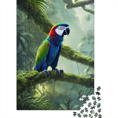 Tierkunst-Vogel, 1000 Teile, Holzpuzzle für Erwachsene, Puzzle, Lernspiel, Herausforderungsspielzeug, 1000 Teile (38 x 26 cm) von TBDUEPS