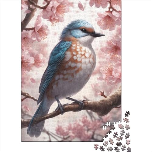 Tierkunst-Vogel, 1000 Teile, Holzpuzzle für Erwachsene, Puzzle, Lernspiel, Herausforderungsspielzeug, 1000 Teile (38 x 26 cm) von TBDUEPS