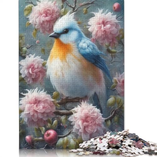 Tierkunst-Vogel-Holzpuzzle, 1000 Teile, Puzzle für Erwachsene, Lernspiel, Herausforderungsspielzeug, 1000 Stück (75 x 50 cm) von TBDUEPS