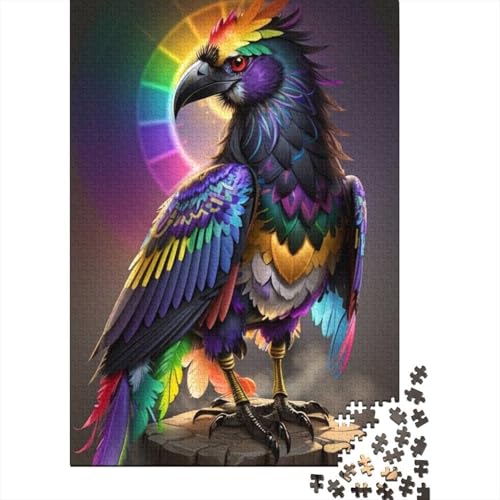 Tierkunst-Vogel-Puzzle, 1000 Teile, für Teenager, Geschenke, Holzpuzzle, Puzzle für Erwachsene, Lernspiele für Zuhause, DIY-Spielzeug, 1000 Teile (38 x 26 cm) von TBDUEPS