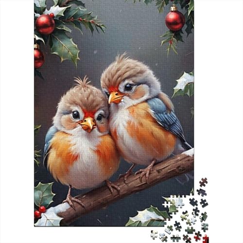 Tierkunst-Vogel-Puzzle für Erwachsene und Jugendliche, 1000 Teile, Holzpuzzle für Erwachsene, Puzzles für Jugendliche ab 12 Jahren, (38 x 26 cm) von TBDUEPS