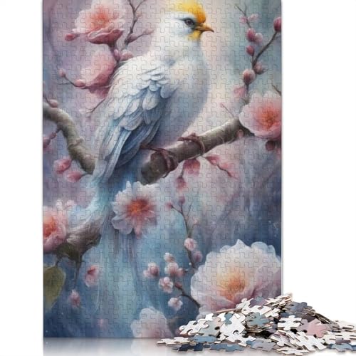 Tierkunst-Vogel-Puzzle für Erwachsene und Jugendliche, 1000 Teile, Holzpuzzle für Erwachsene, Puzzles für Jugendliche ab 12 Jahren, (75 x 50 cm) von TBDUEPS