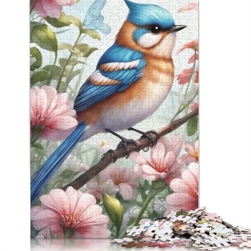 Tierkunst-Vogel-Puzzle für Erwachsene und Jugendliche, 1000 Teile, Holzpuzzle für Erwachsene, Puzzles für Jugendliche ab 12 Jahren, (75 x 50 cm) von TBDUEPS