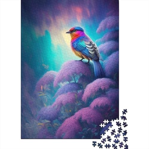 Tierkunst-Vogel-Puzzle für Erwachsene und Jugendliche, 1000 Teile, Holzpuzzles für Teenager, Geschenke, Denksportspiel, 1000 Teile (38 x 26 cm) von TBDUEPS