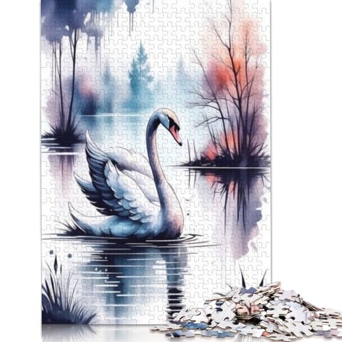 Tierkunst-Vogel-Puzzles für Erwachsene, 1000-teiliges Puzzle für Teenager ab 12 Jahren, 1000 Teile (75 x 50 cm) von TBDUEPS